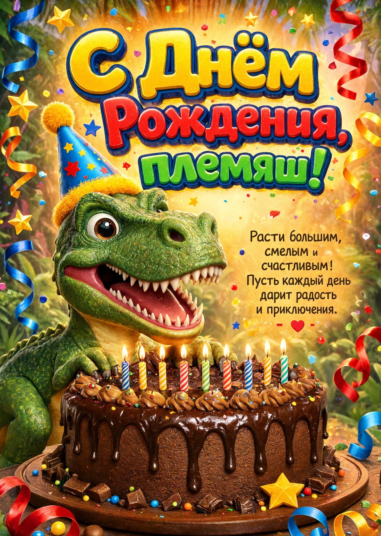 Открытка "С днем рождения пемяннику" #93