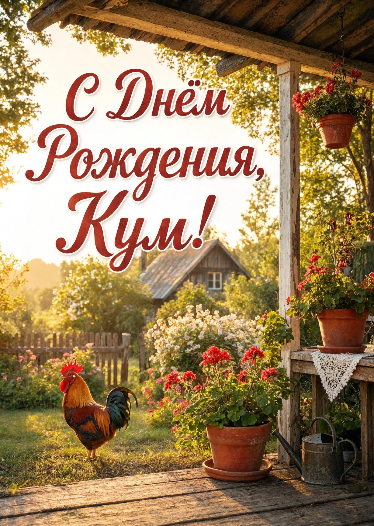 Открытка "С днем рождения куму" #68
