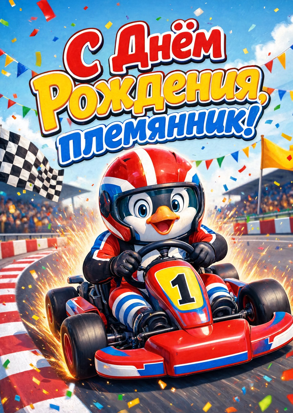 Открытка "С днем рождения пемяннику" #89