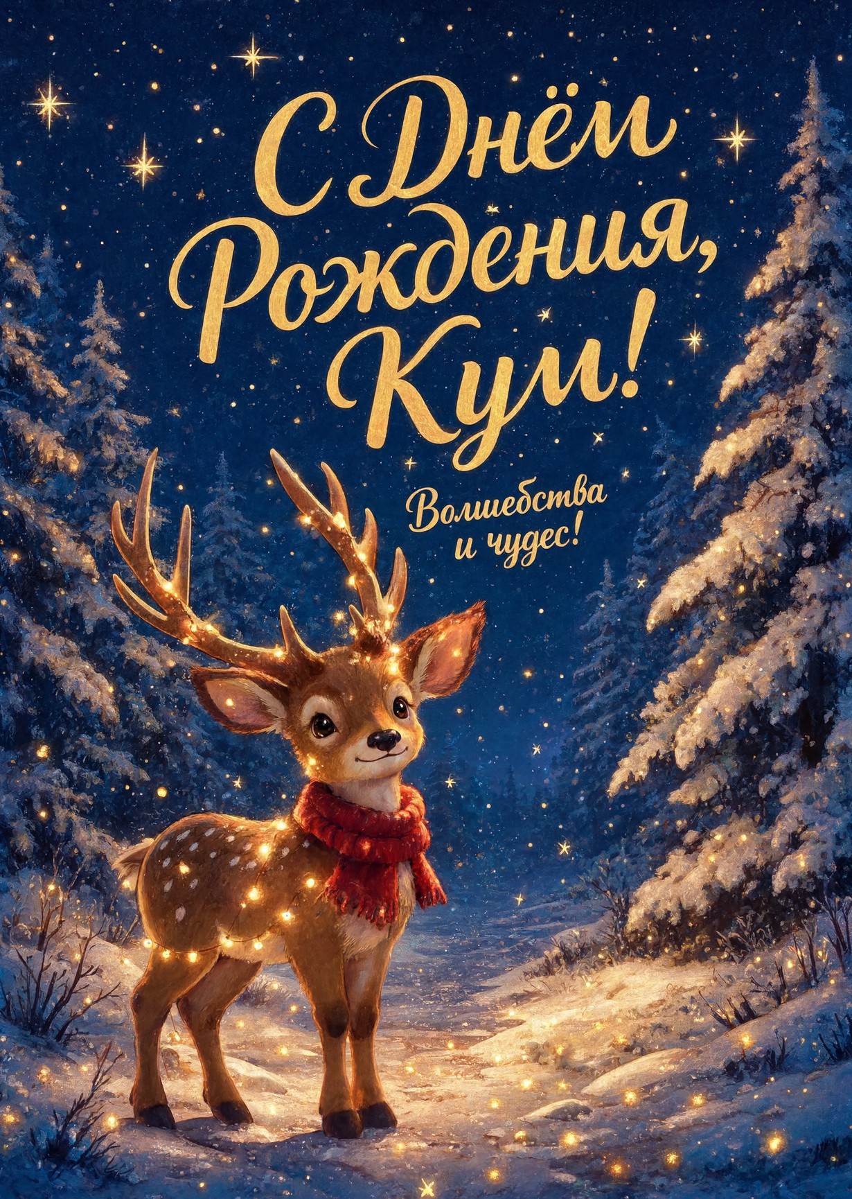 Открытка "С днем рождения куму" #27