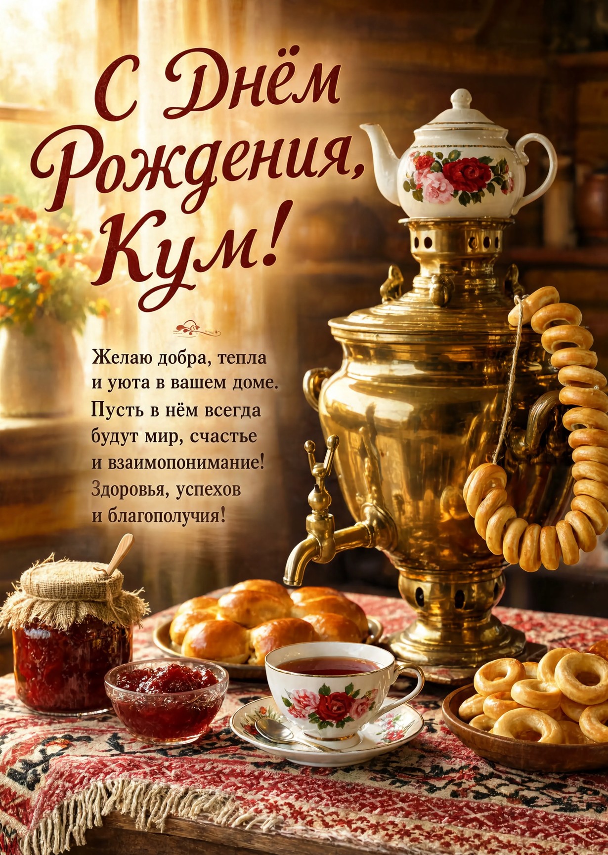 Открытка "С днем рождения куму" #71