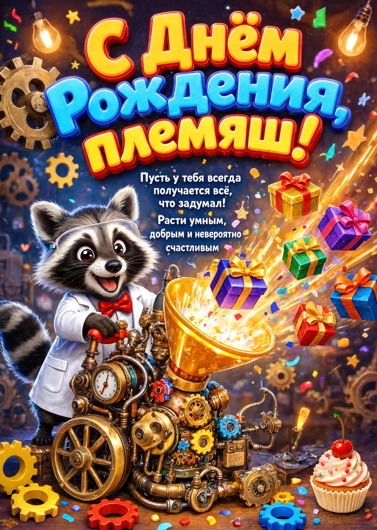Открытка "С днем рождения пемяннику" #78