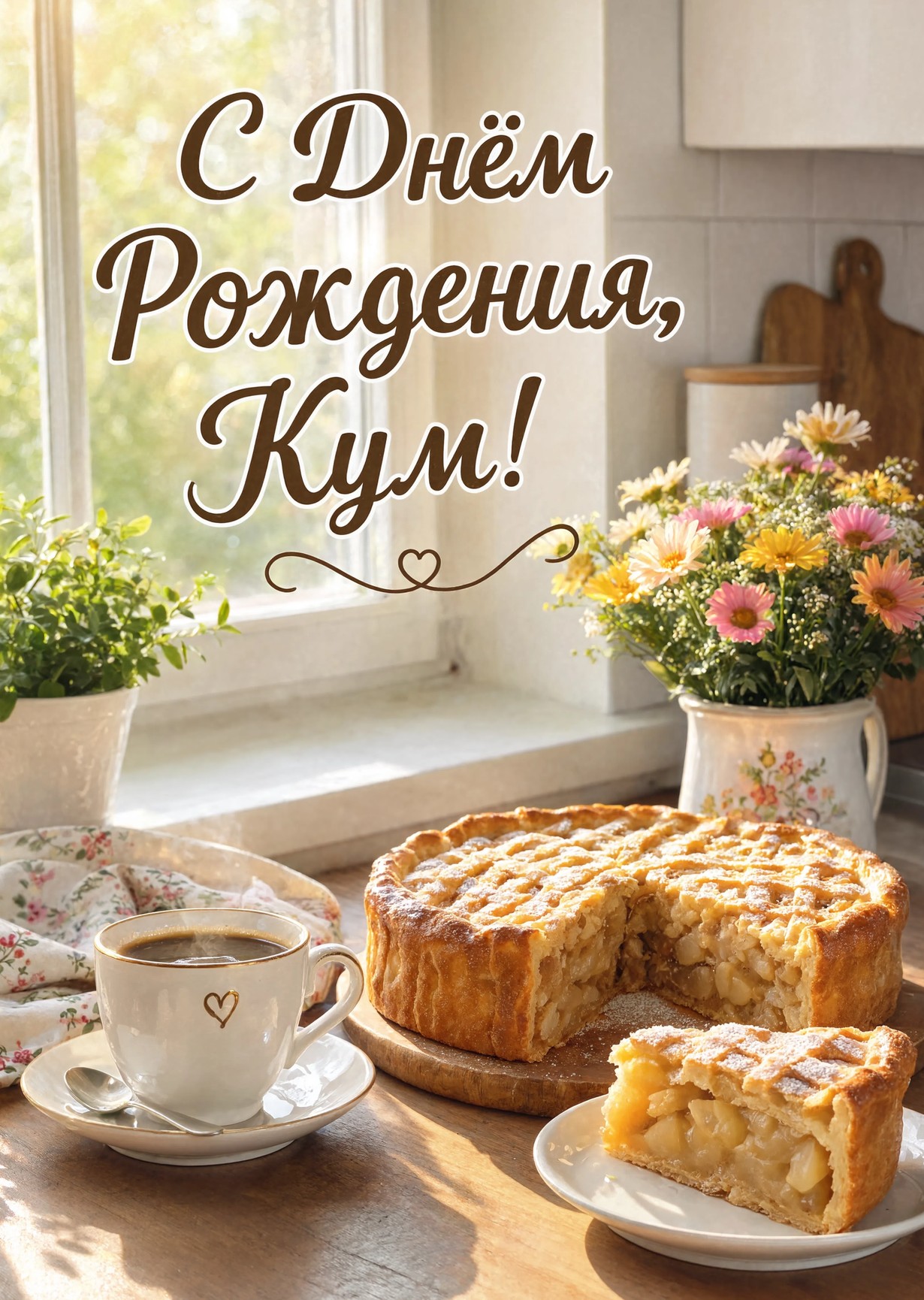 Открытка "С днем рождения куму" #87