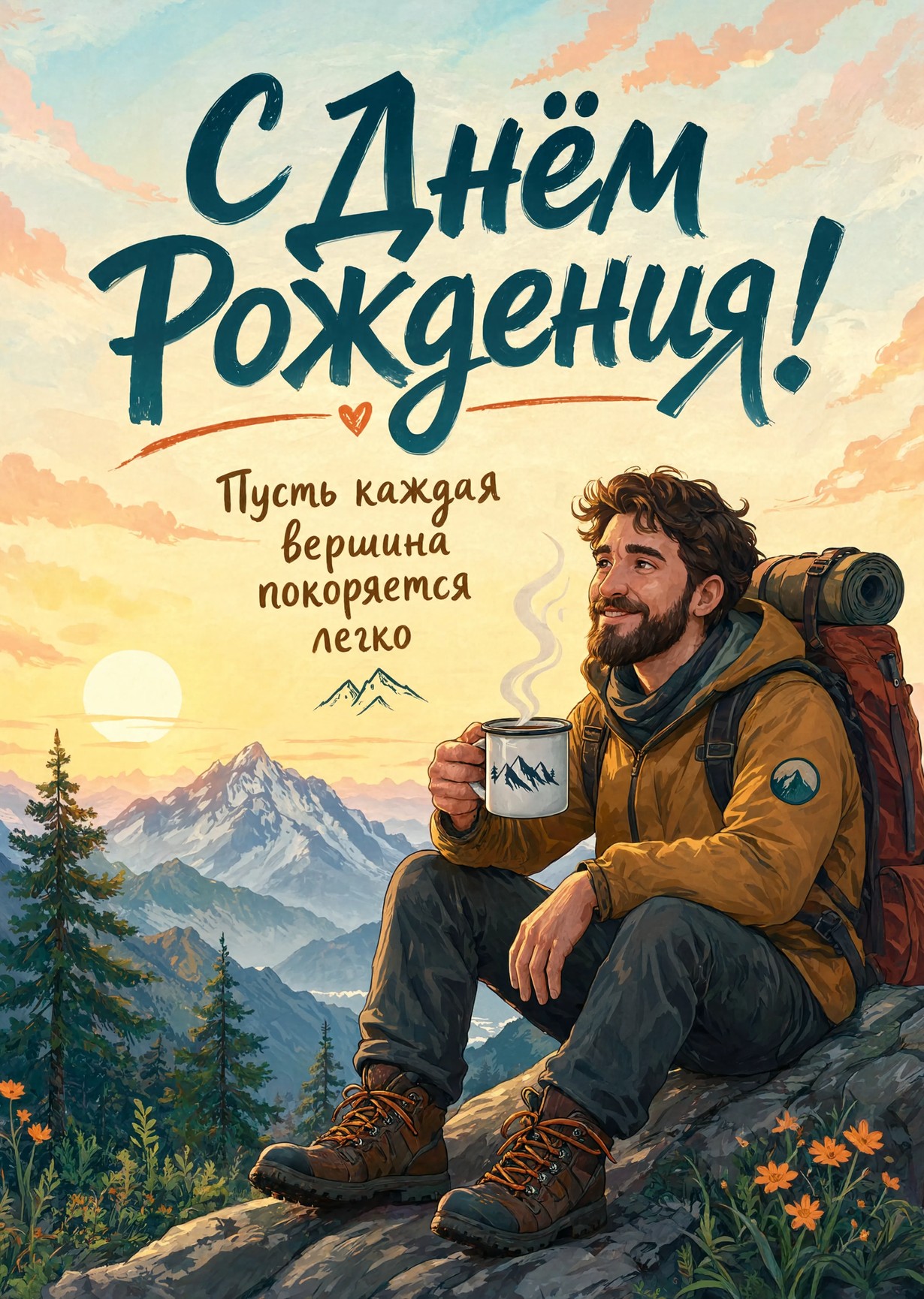 Открытка "С днём рождения парню" #72