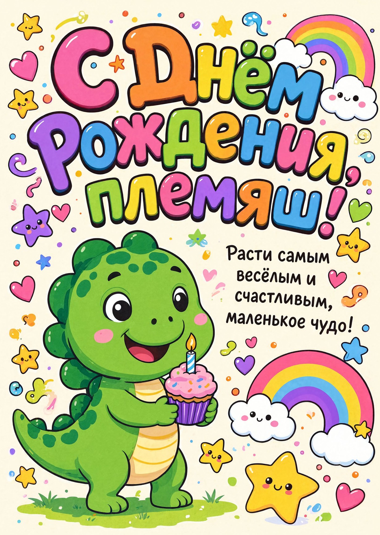 Открытка "С днем рождения пемяннику" #19