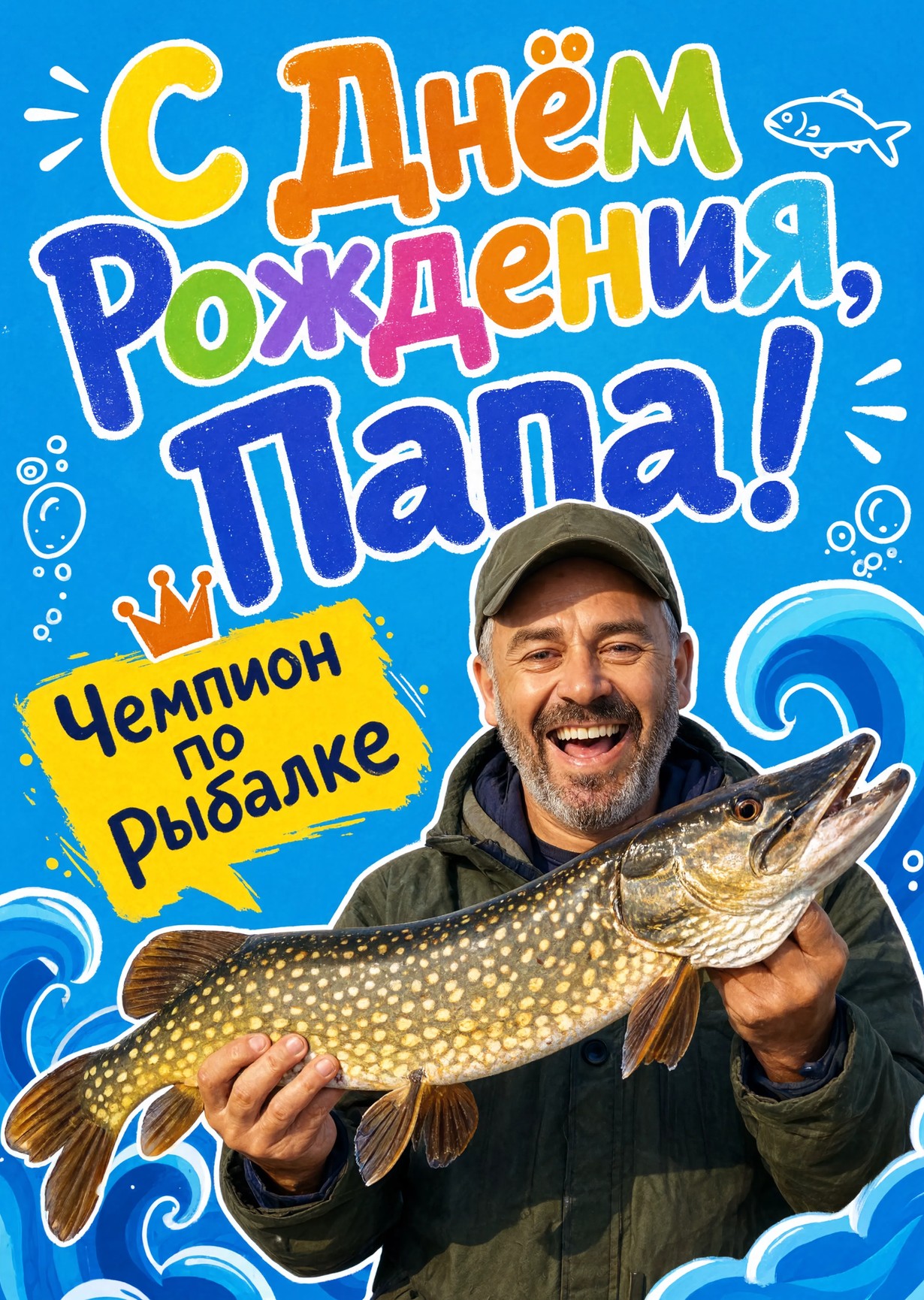 Открытка "С днём рождения папе" #47