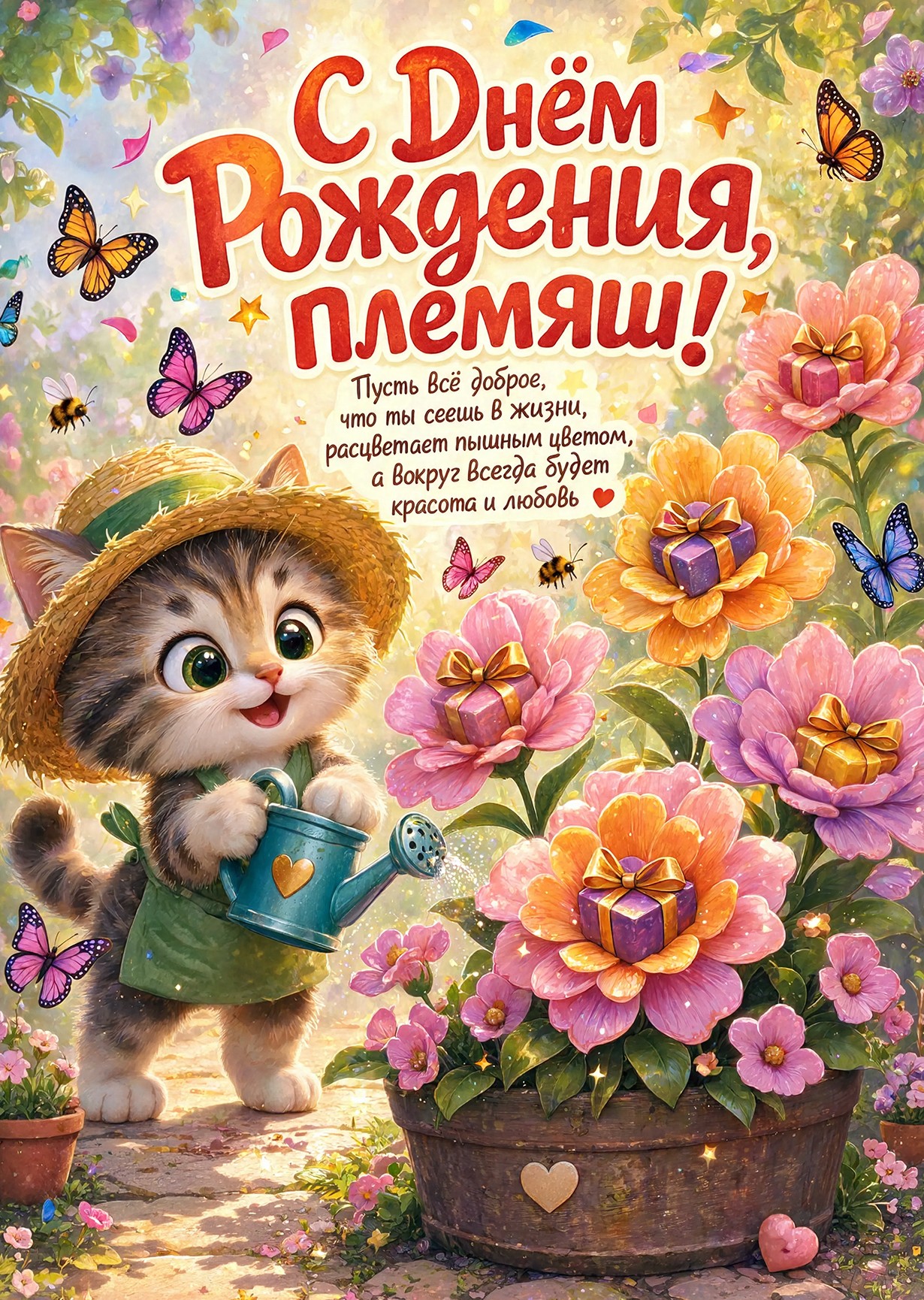 Открытка "С днем рождения пемяннику" #3