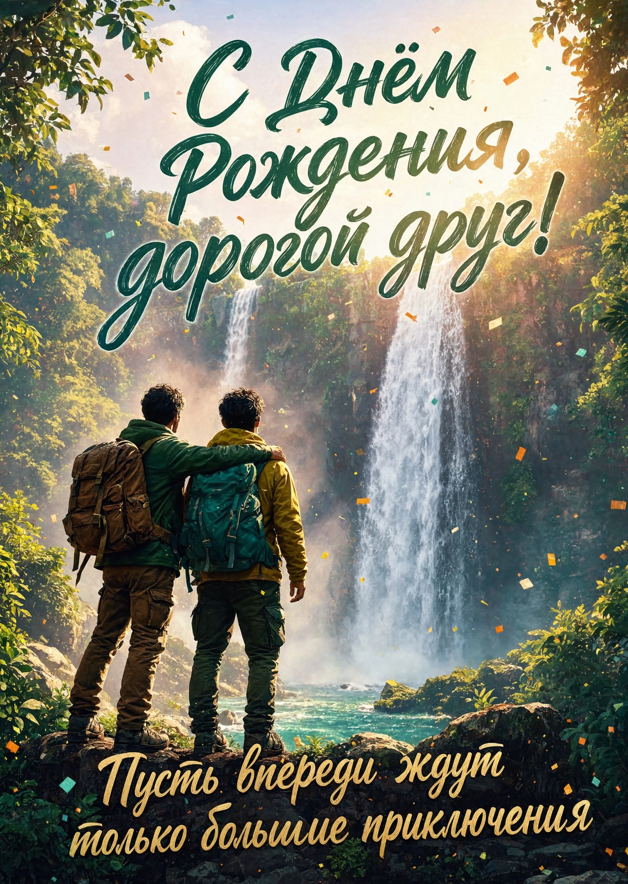 Открытка "С днем рождения другу" #64