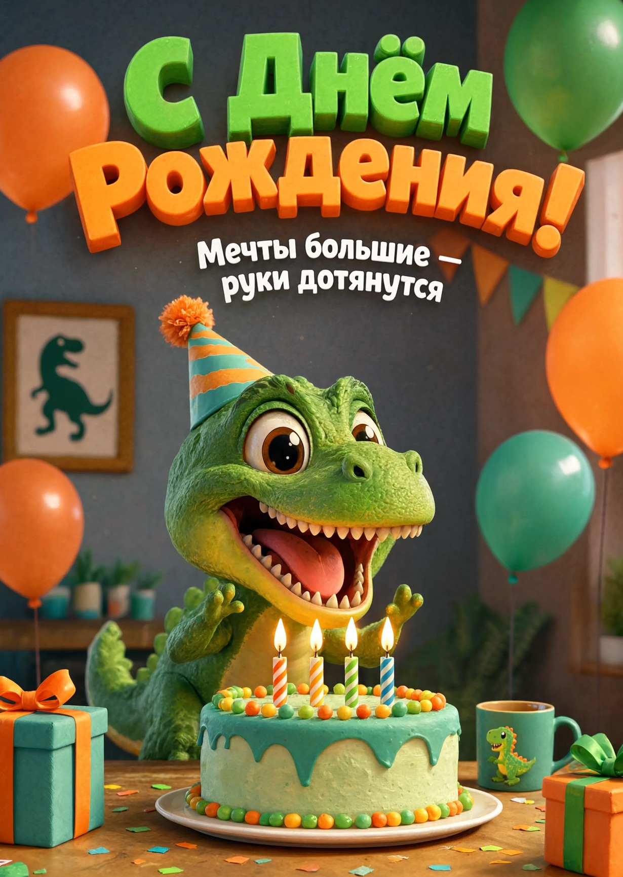 Открытка "С днём рождения парню" #35