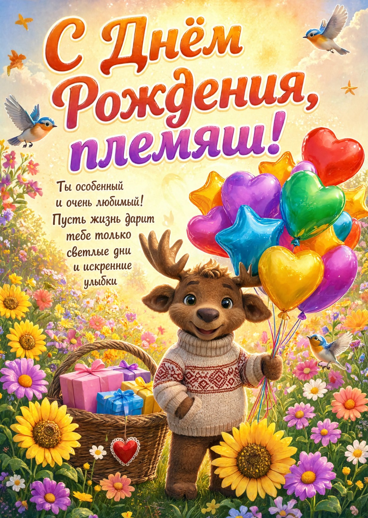 Открытка "С днем рождения пемяннику" #50