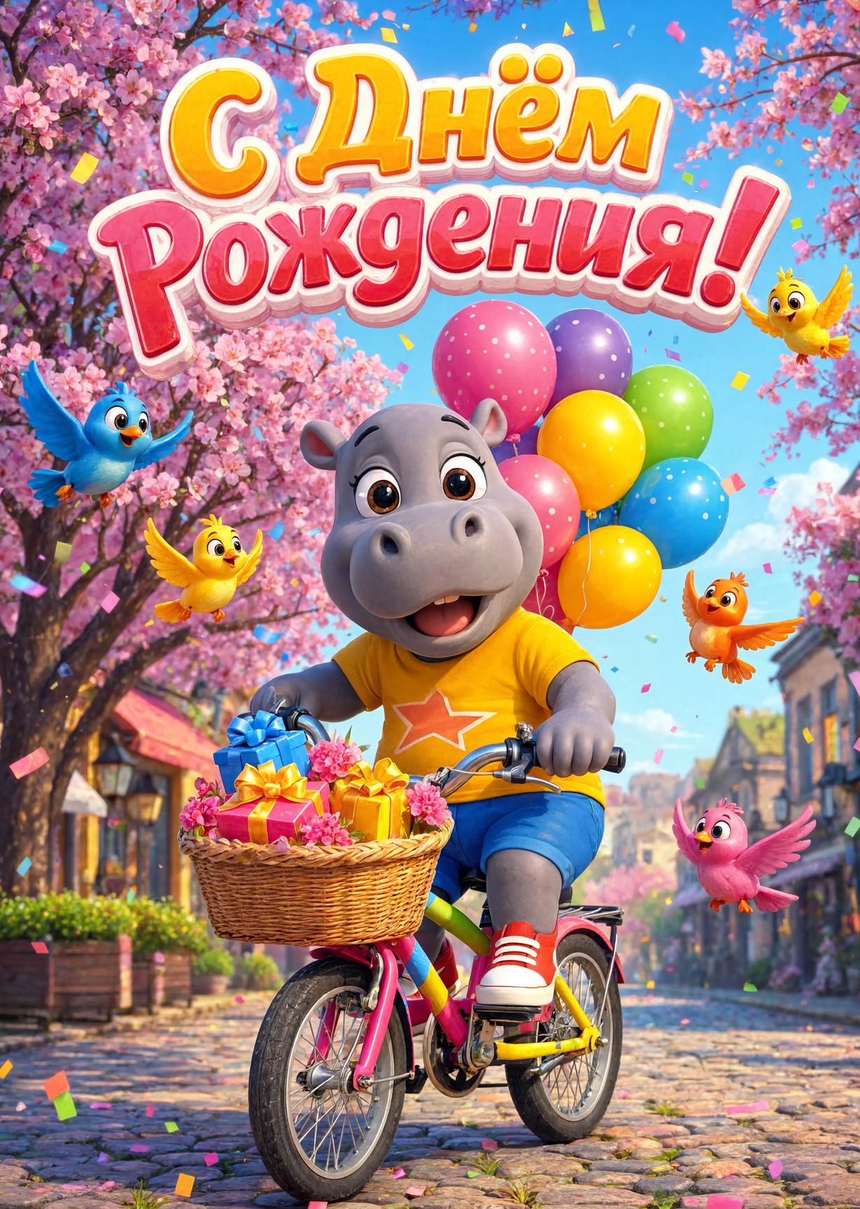 Открытка "С днём рождения" #114