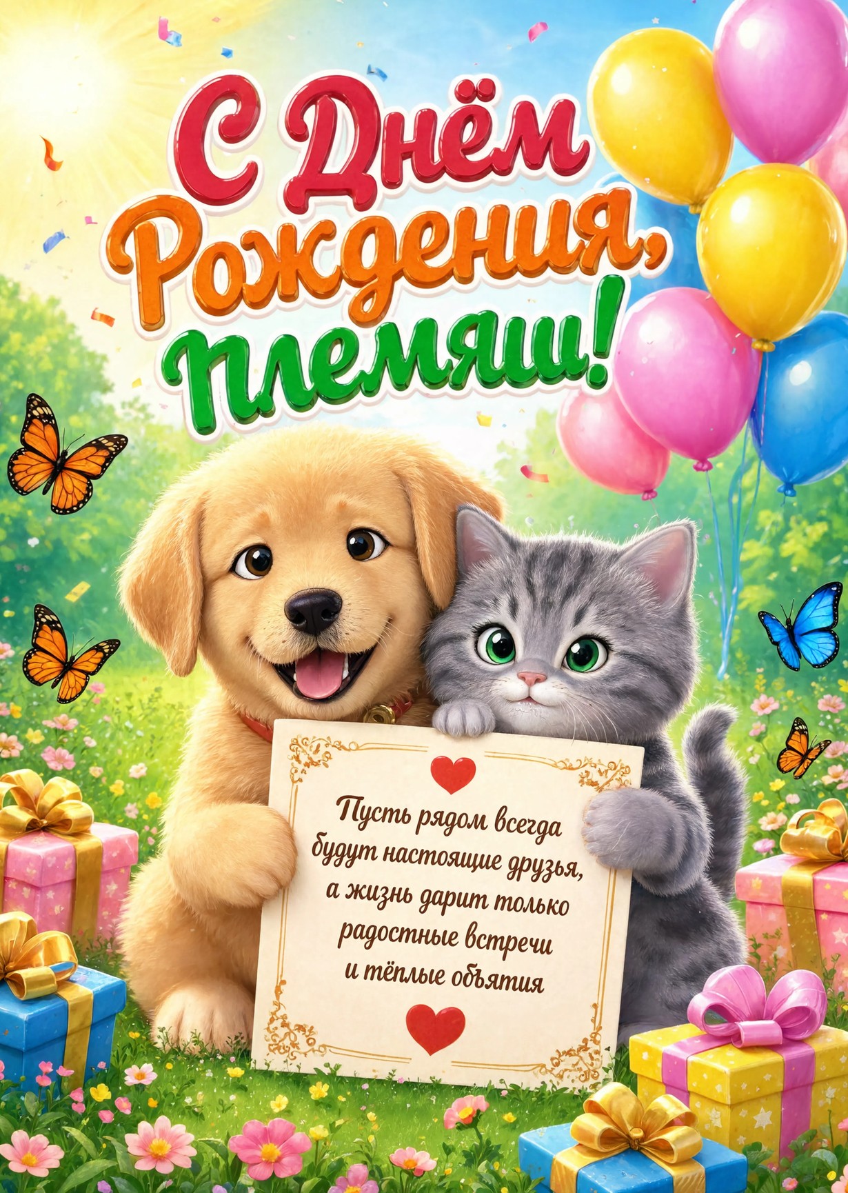 Открытка "С днем рождения пемяннику" #27