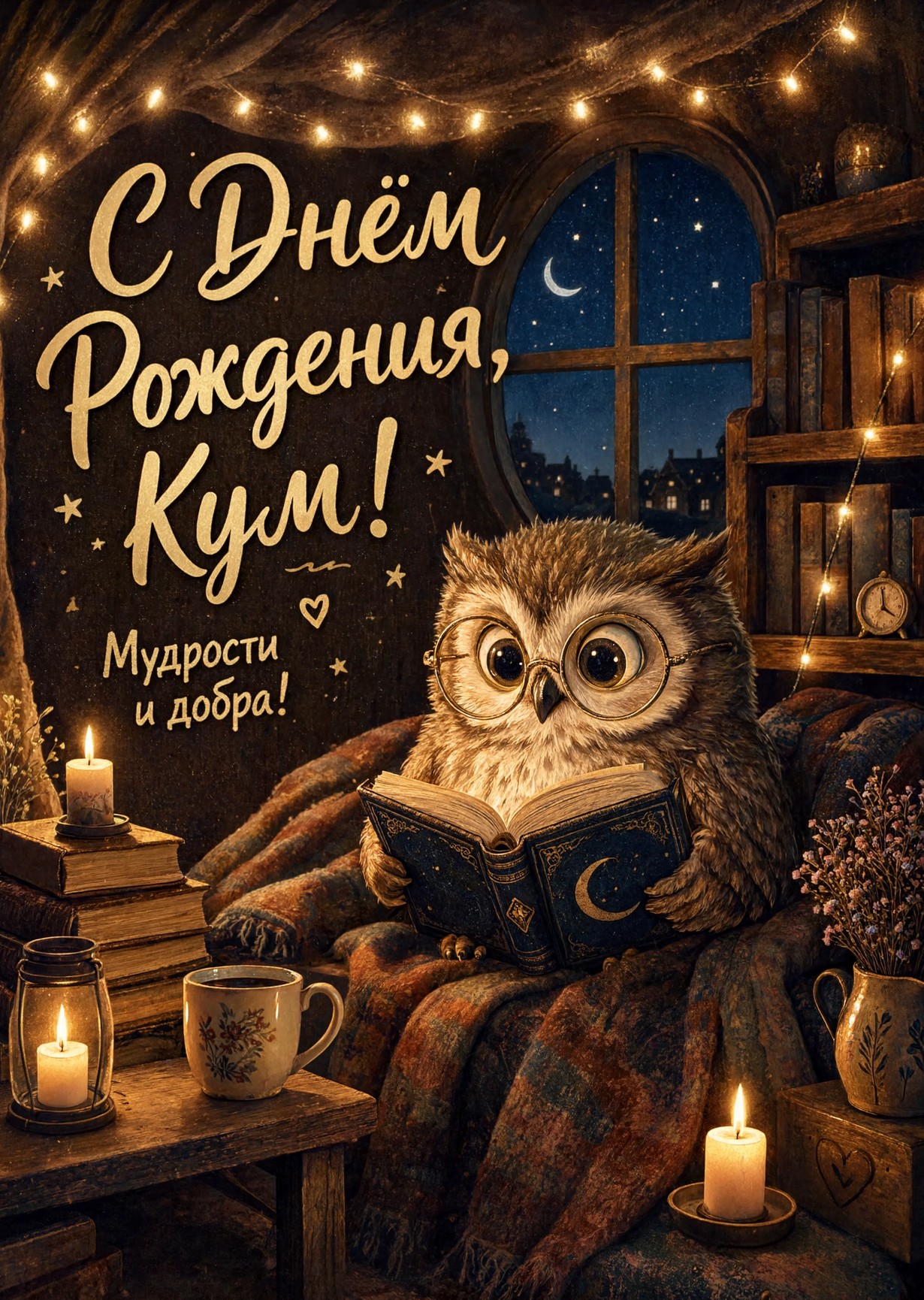 Открытка "С днем рождения куму" #33