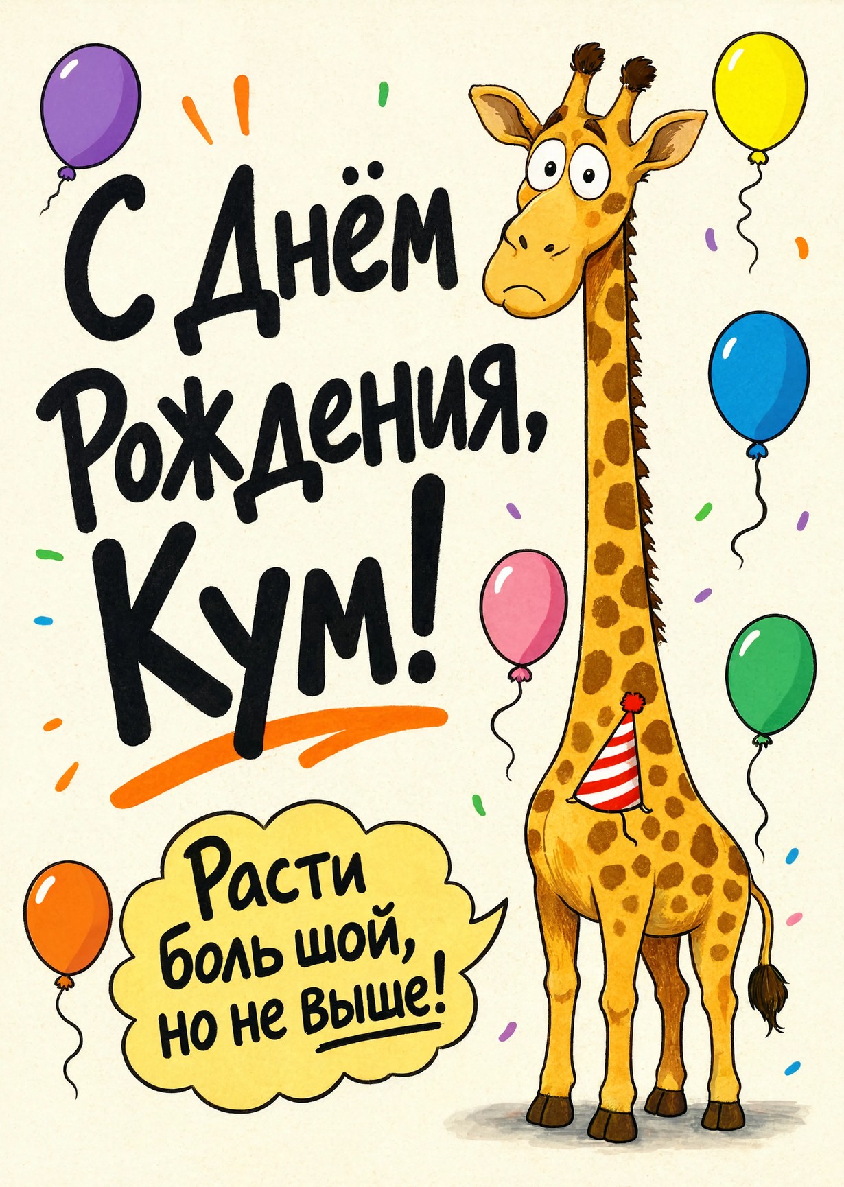 Открытка "С днем рождения куму" #14