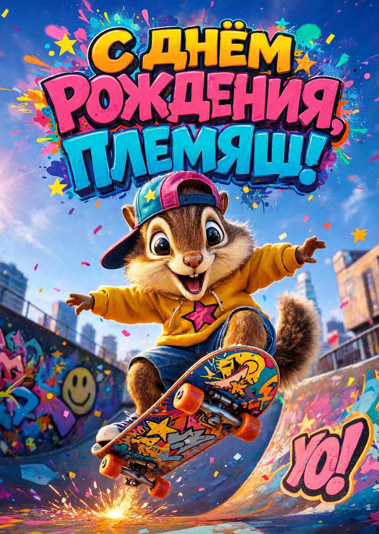 Открытка "С днем рождения пемяннику" #28