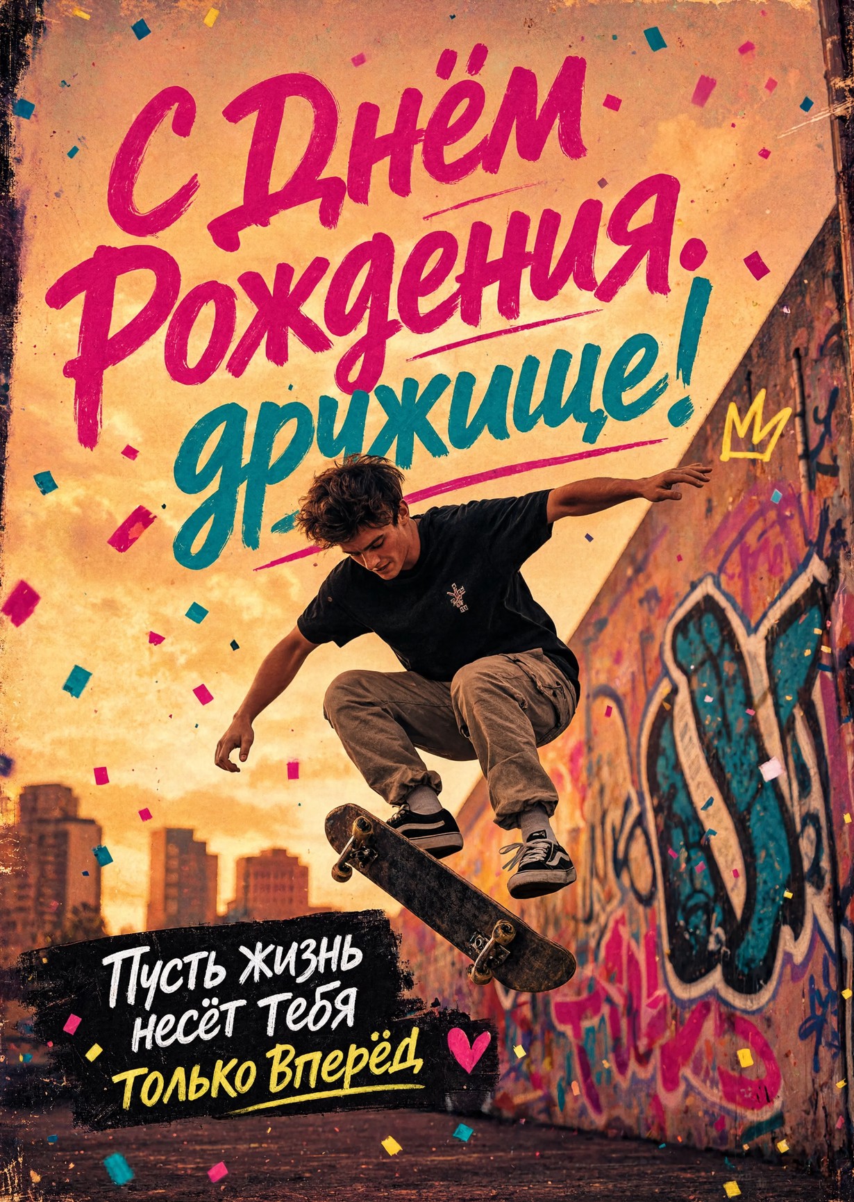 Открытка "С днем рождения другу" #82