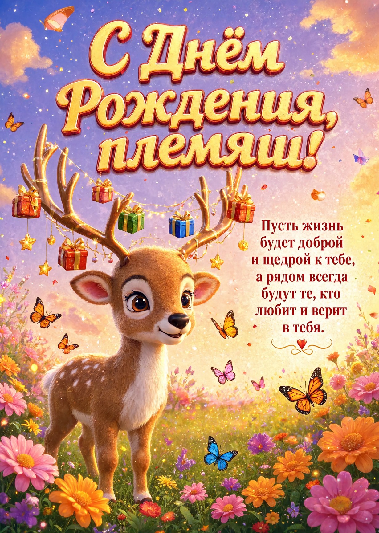 Открытка "С днем рождения пемяннику" #60