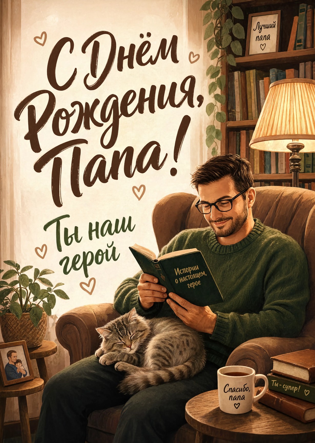 Открытка "С днём рождения папе" #59