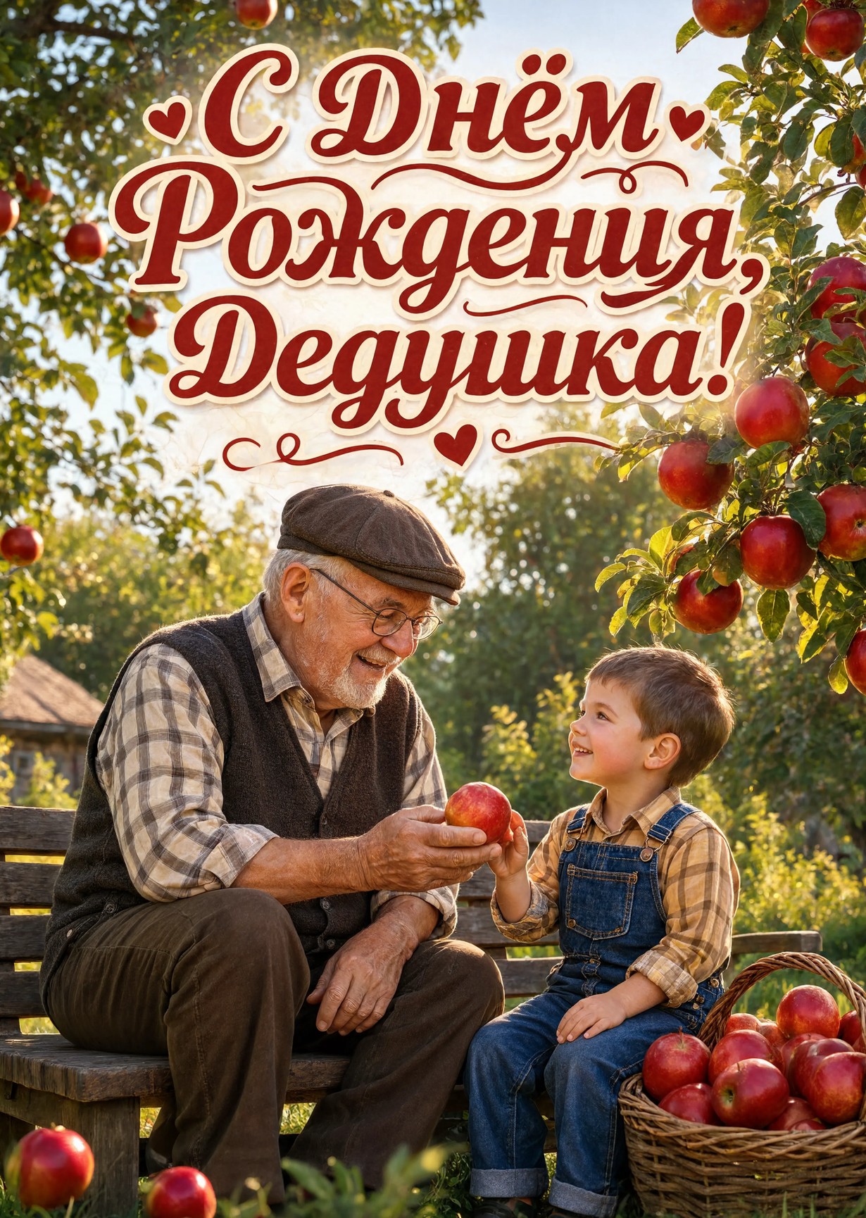 Открытка "С днём рождения дедушке" #73