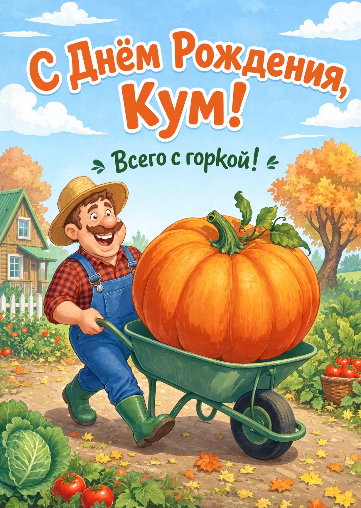 Открытка "С днем рождения куму" #7