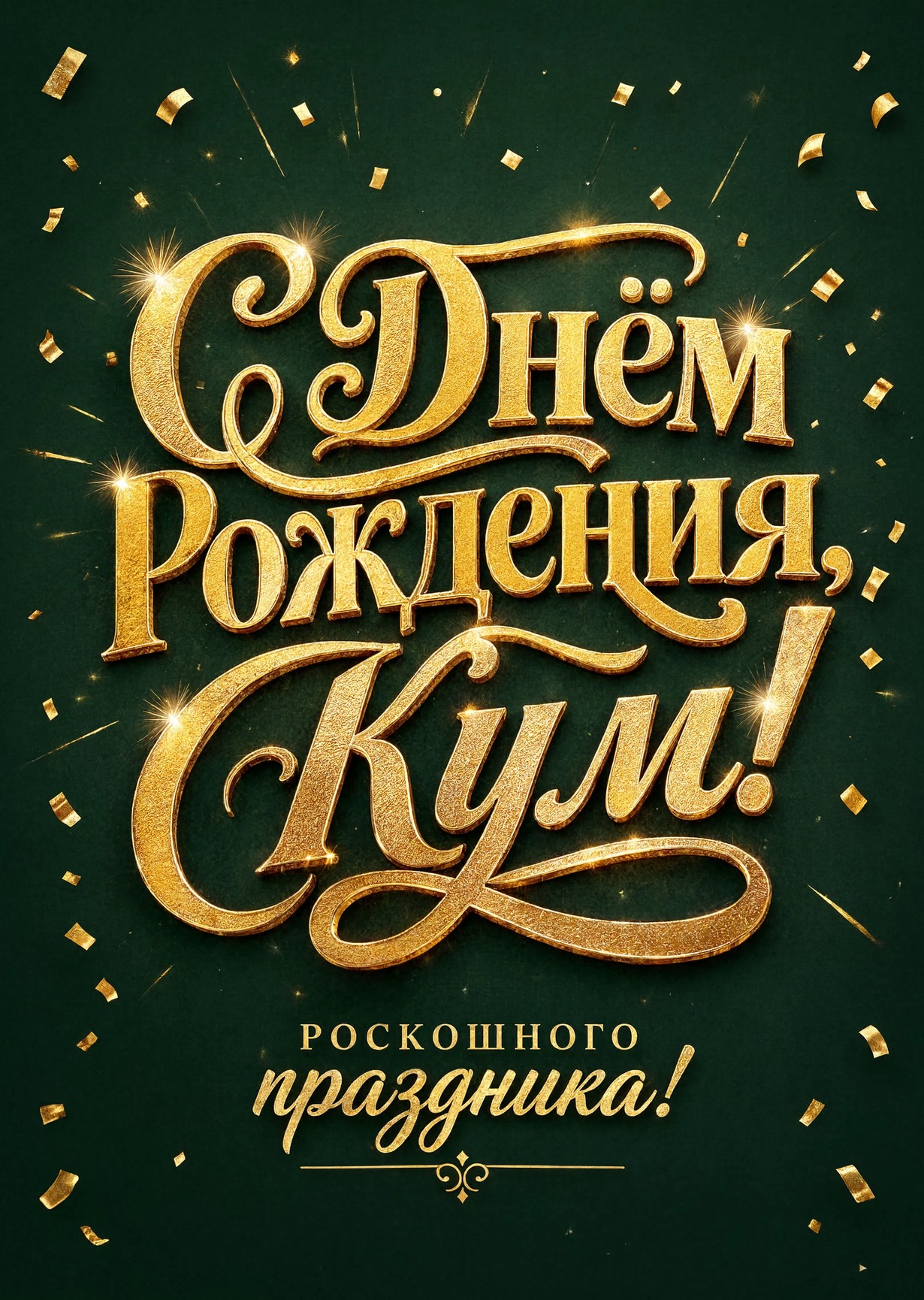 Открытка "С днем рождения куму" #40