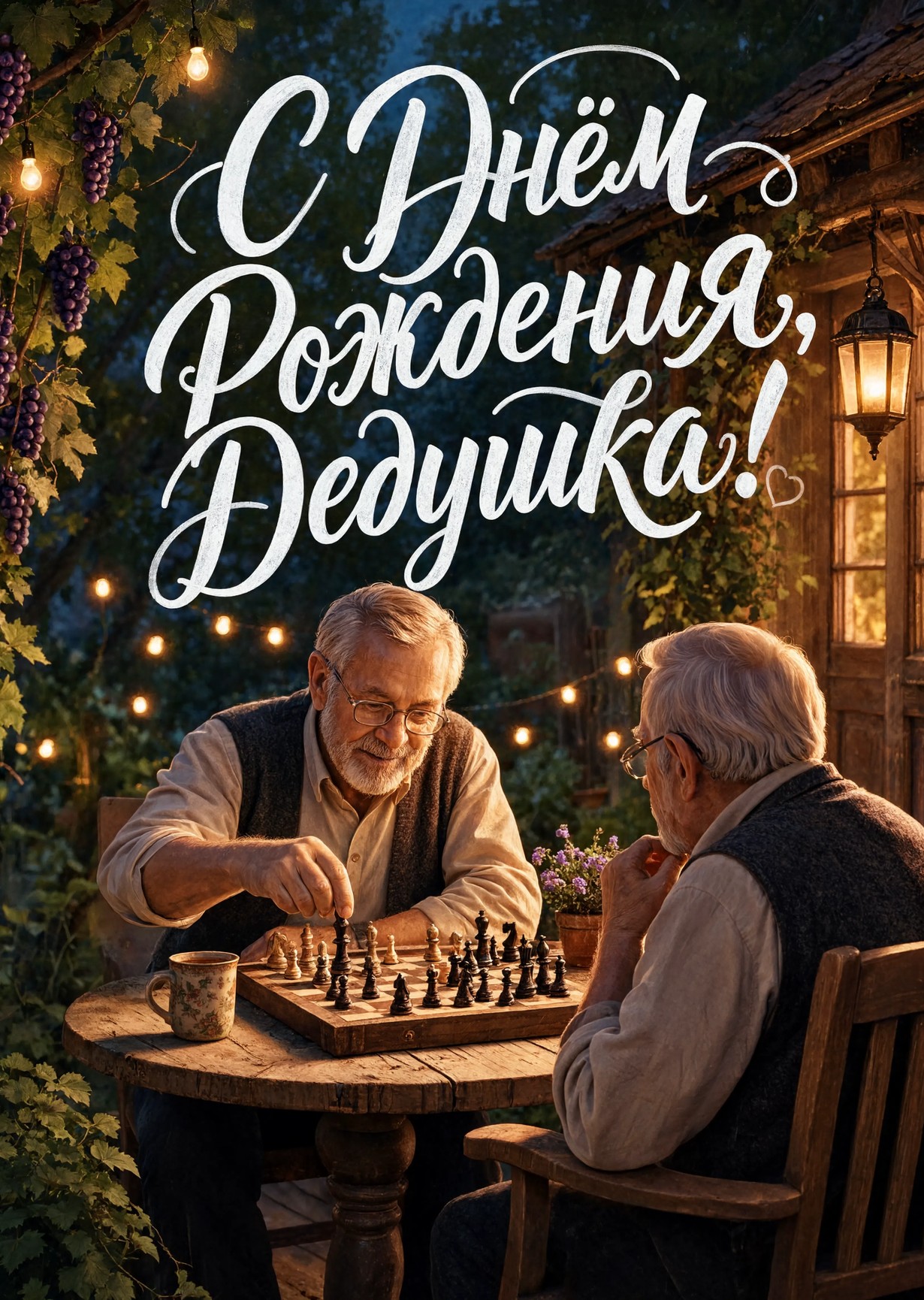 Открытка "С днём рождения дедушке" #29