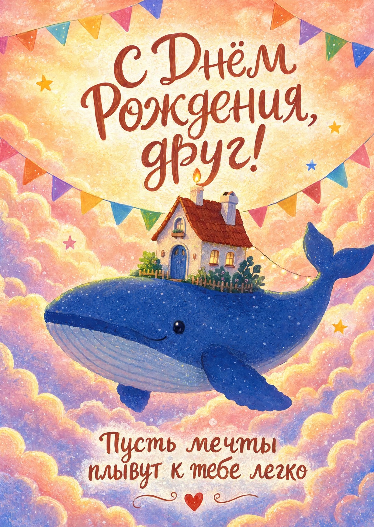 Открытка "С днем рождения другу" #6