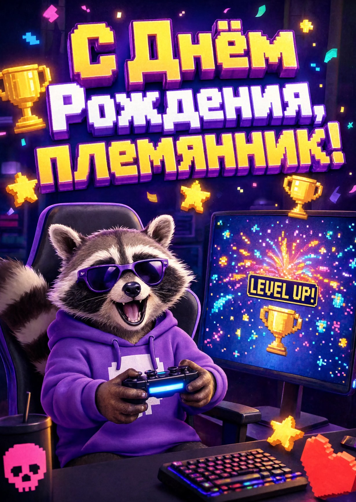 Открытка "С днем рождения пемяннику" #67