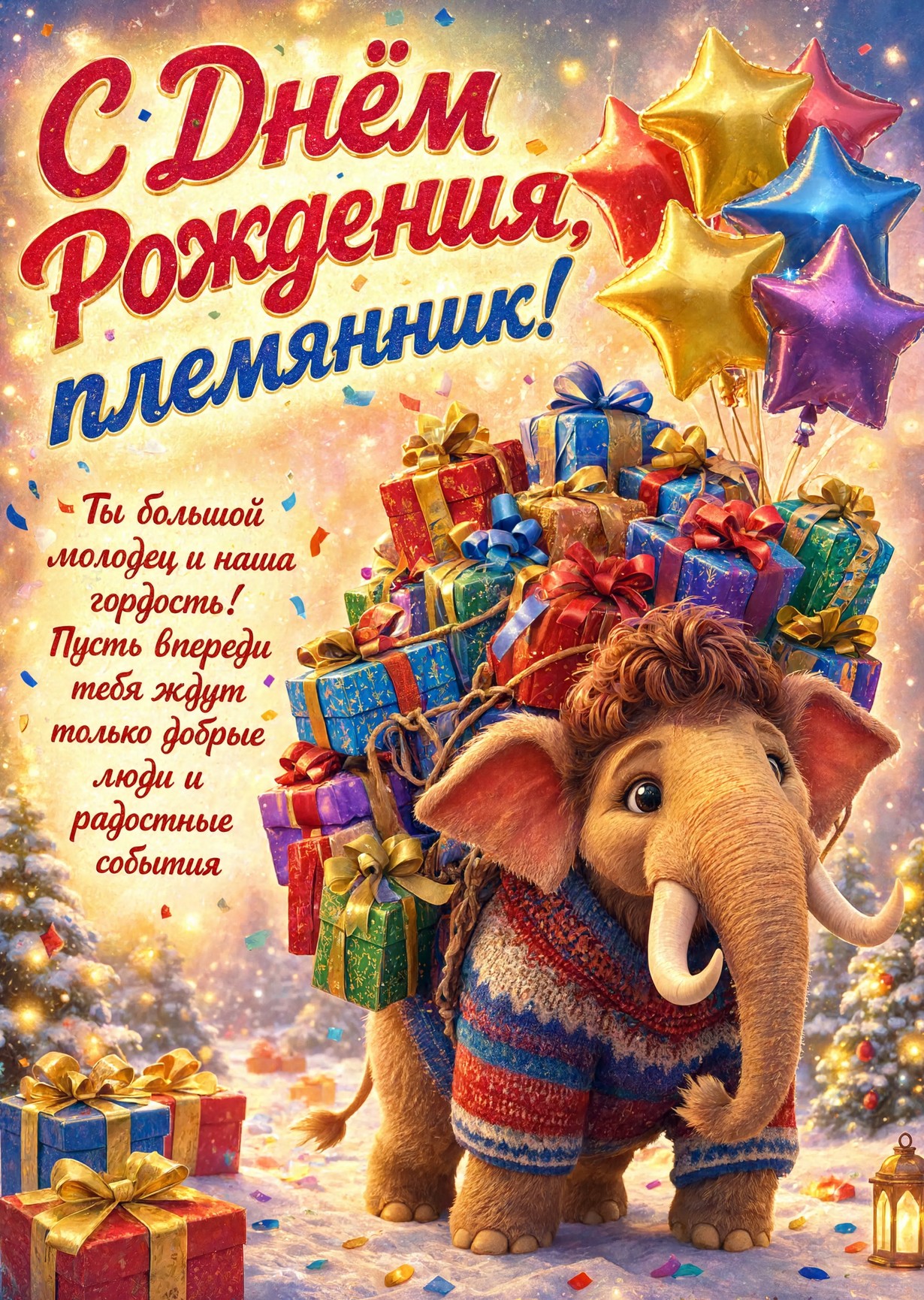 Открытка "С днем рождения пемяннику" #73