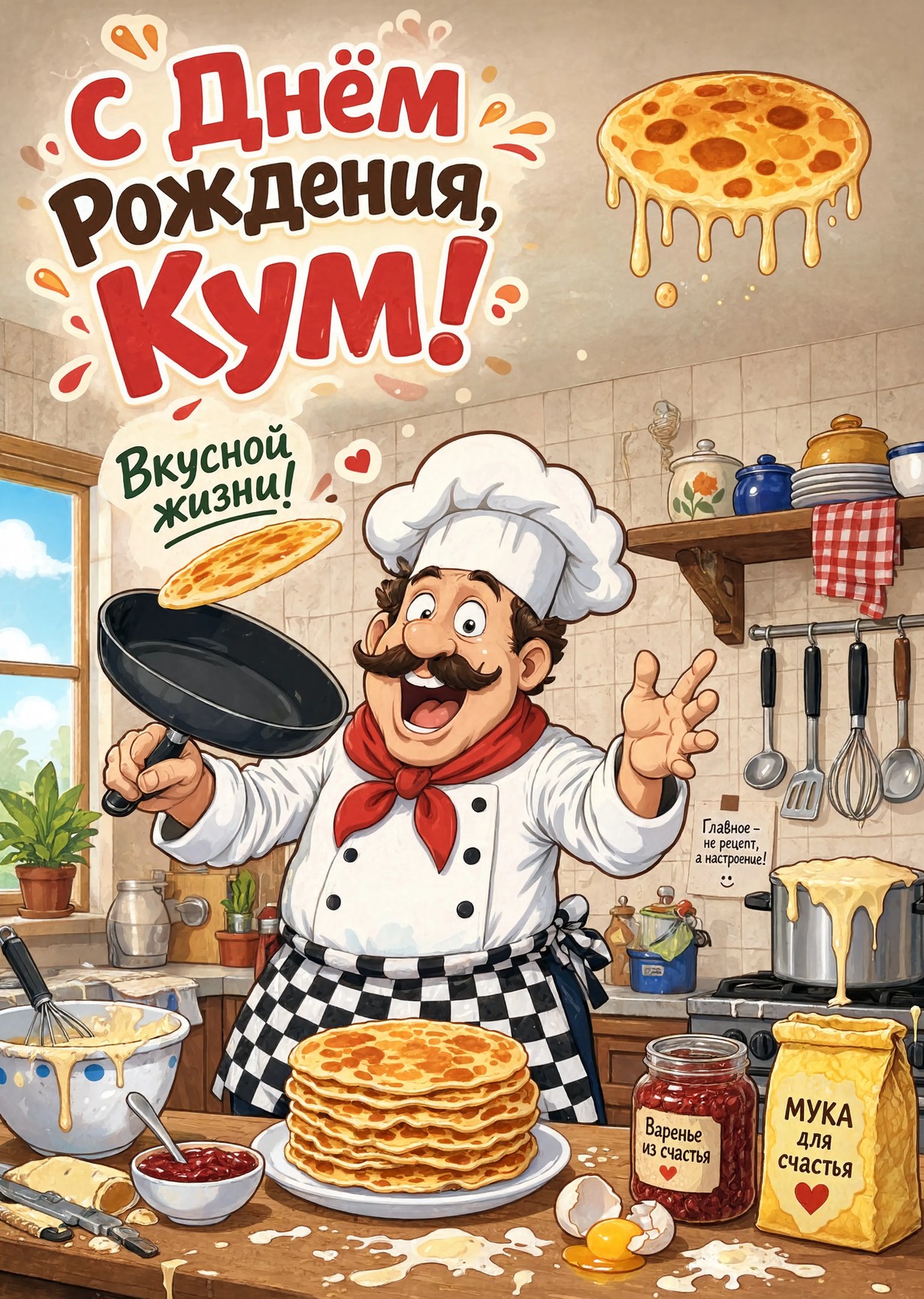 Открытка "С днем рождения куму" #9