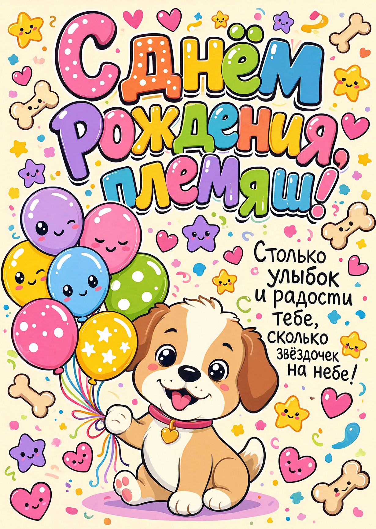 Открытка "С днем рождения пемяннику" #4