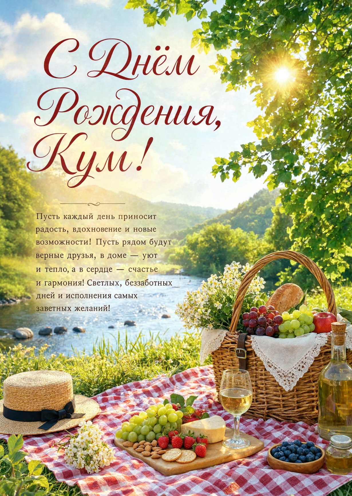 Открытка "С днем рождения куму" #74