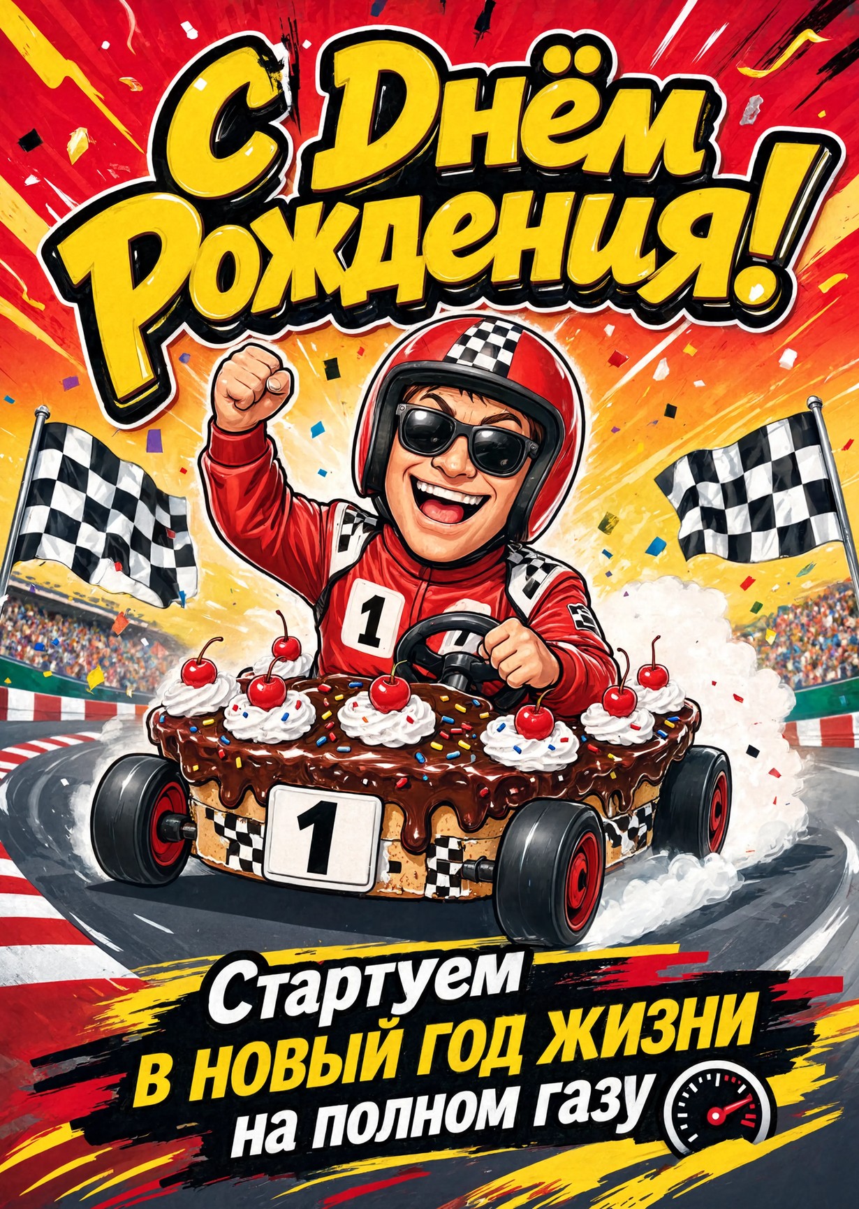 Открытка "С днём рождения парню" #48