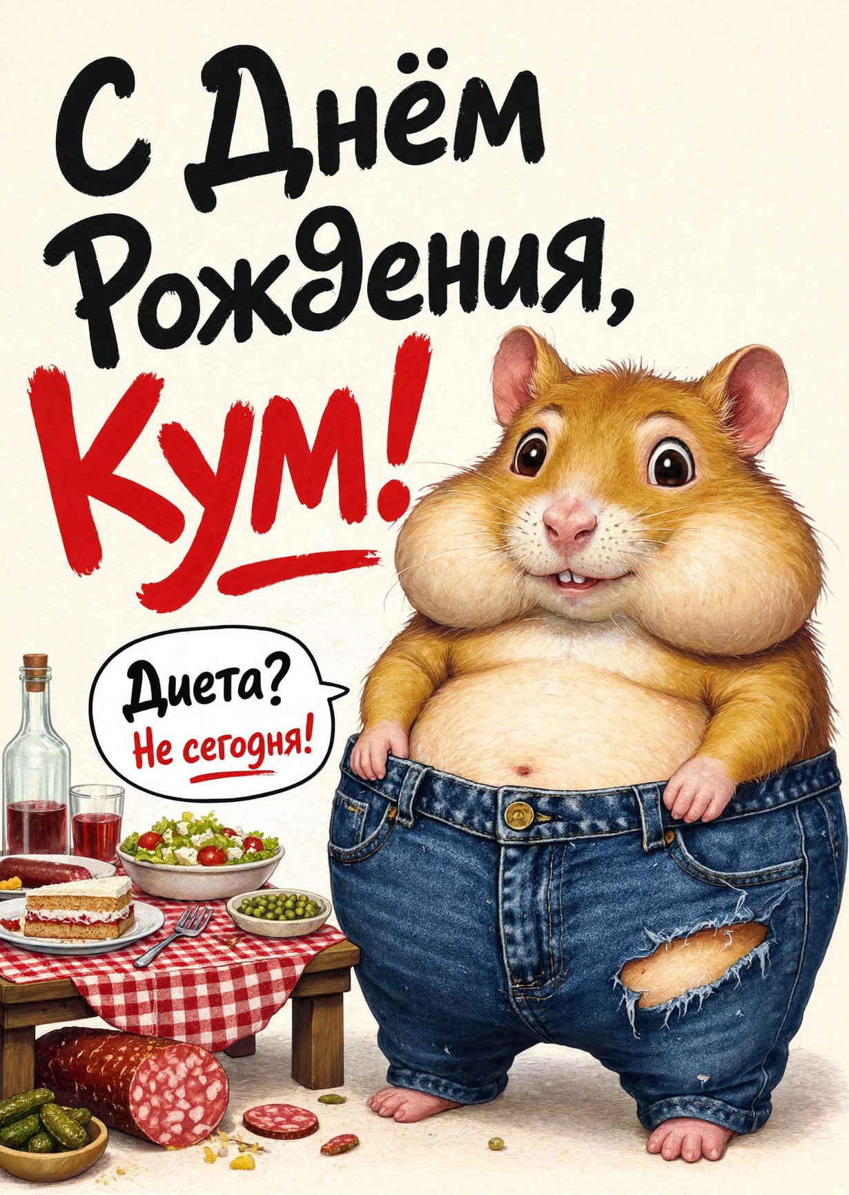 Открытка "С днем рождения куму" #23