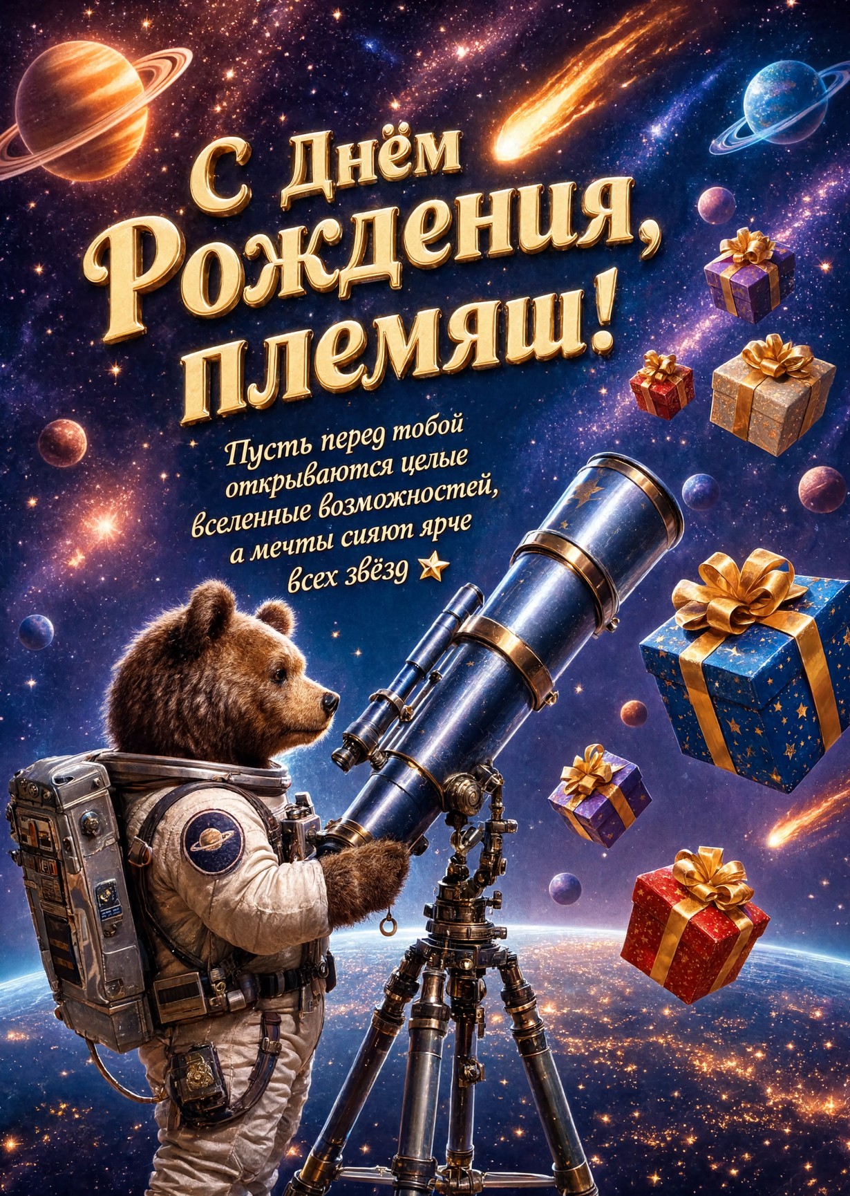 Открытка "С днем рождения пемяннику" #70