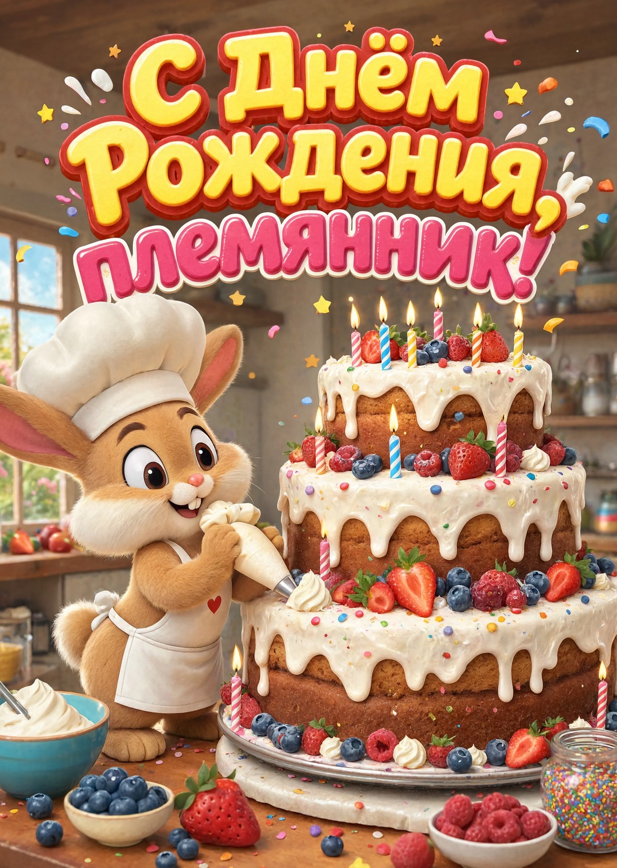 Открытка "С днем рождения пемяннику" #86