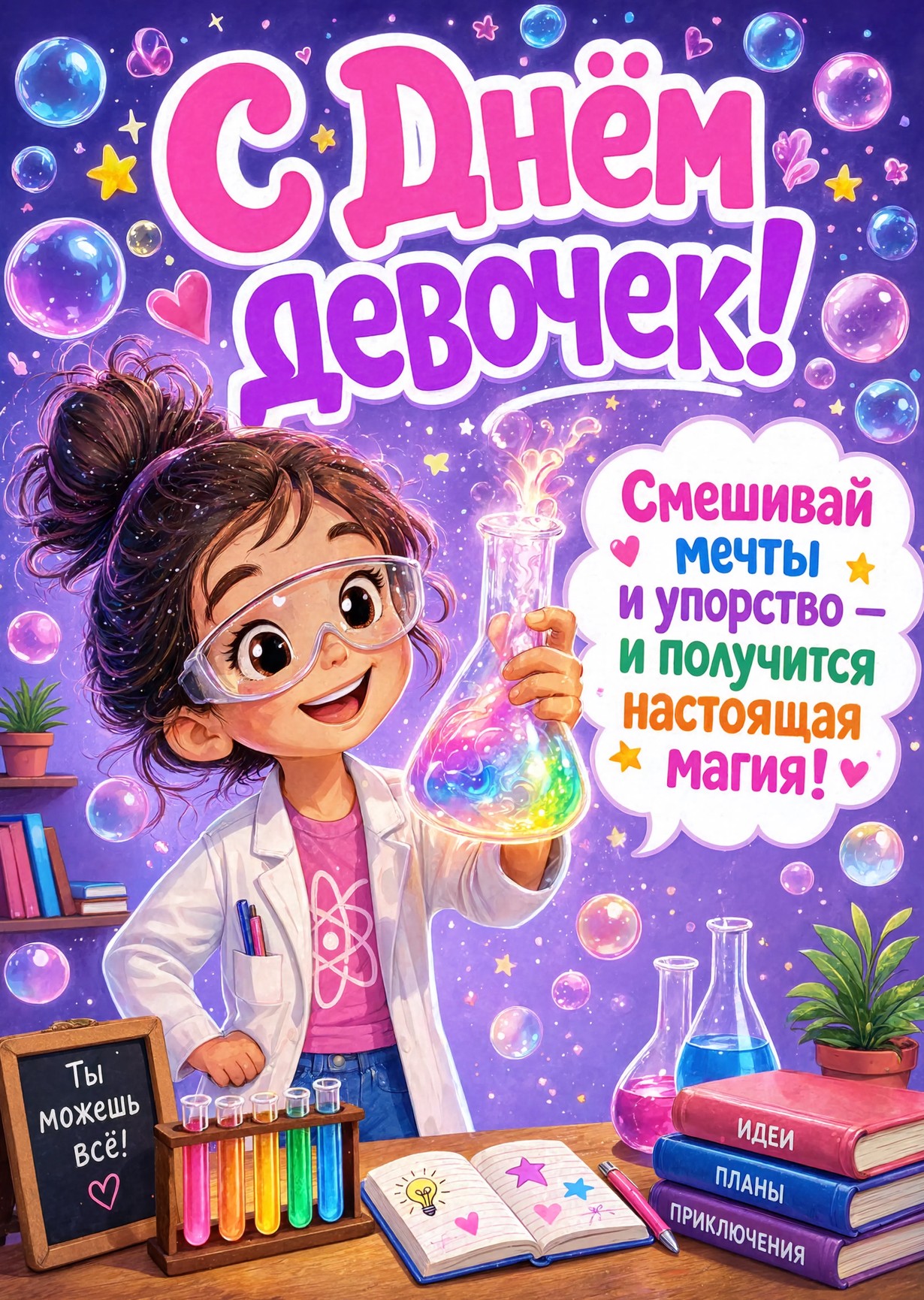 открытка с Днем Девочек-16
