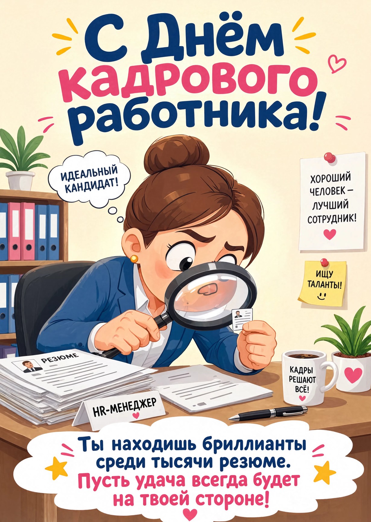 открытка с Днем Кадрового Работника-16
