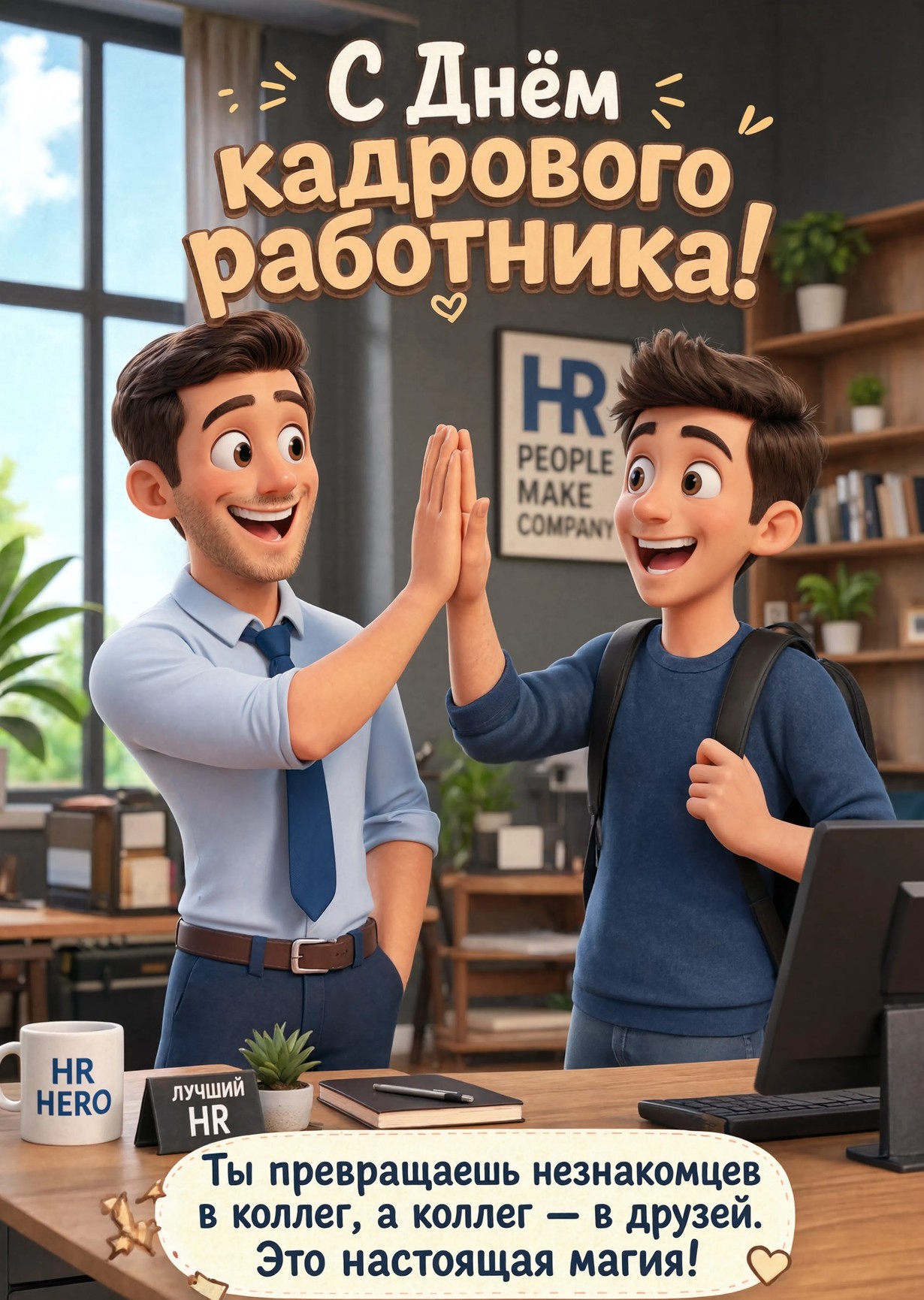 открытка с Днем Кадрового Работника-5