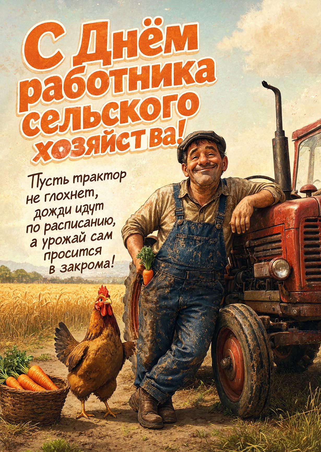 открытка с Днем Работника Сельского Хозяйства-8