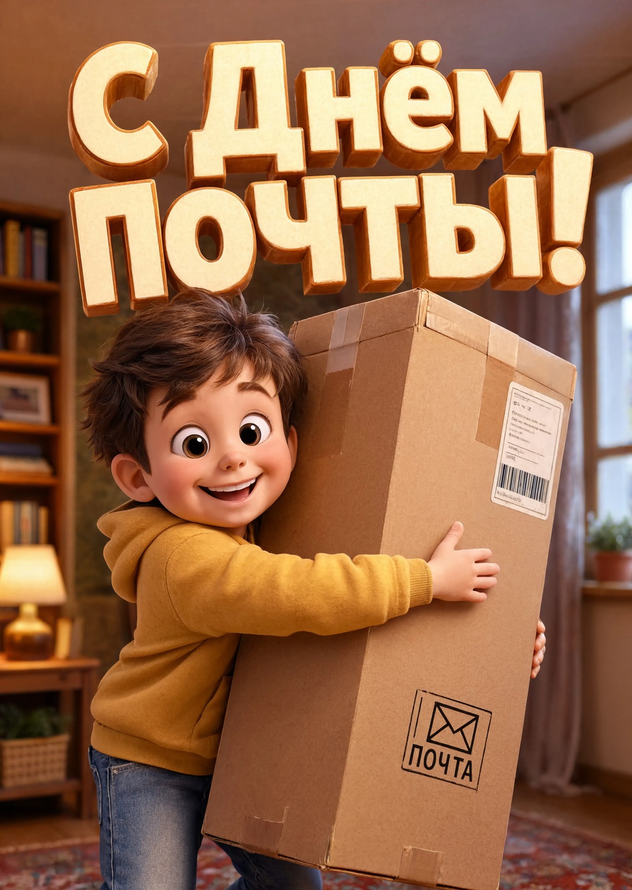 открытка с Днем Почты-12