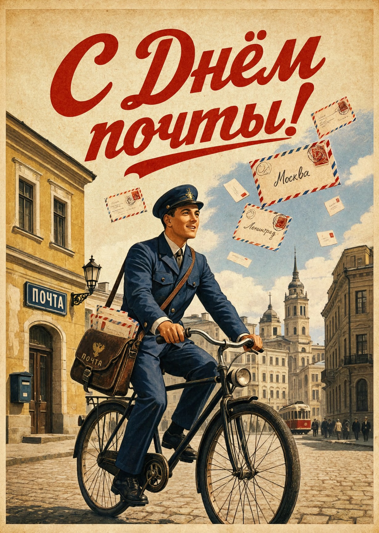 открытка с Днем Почты-24
