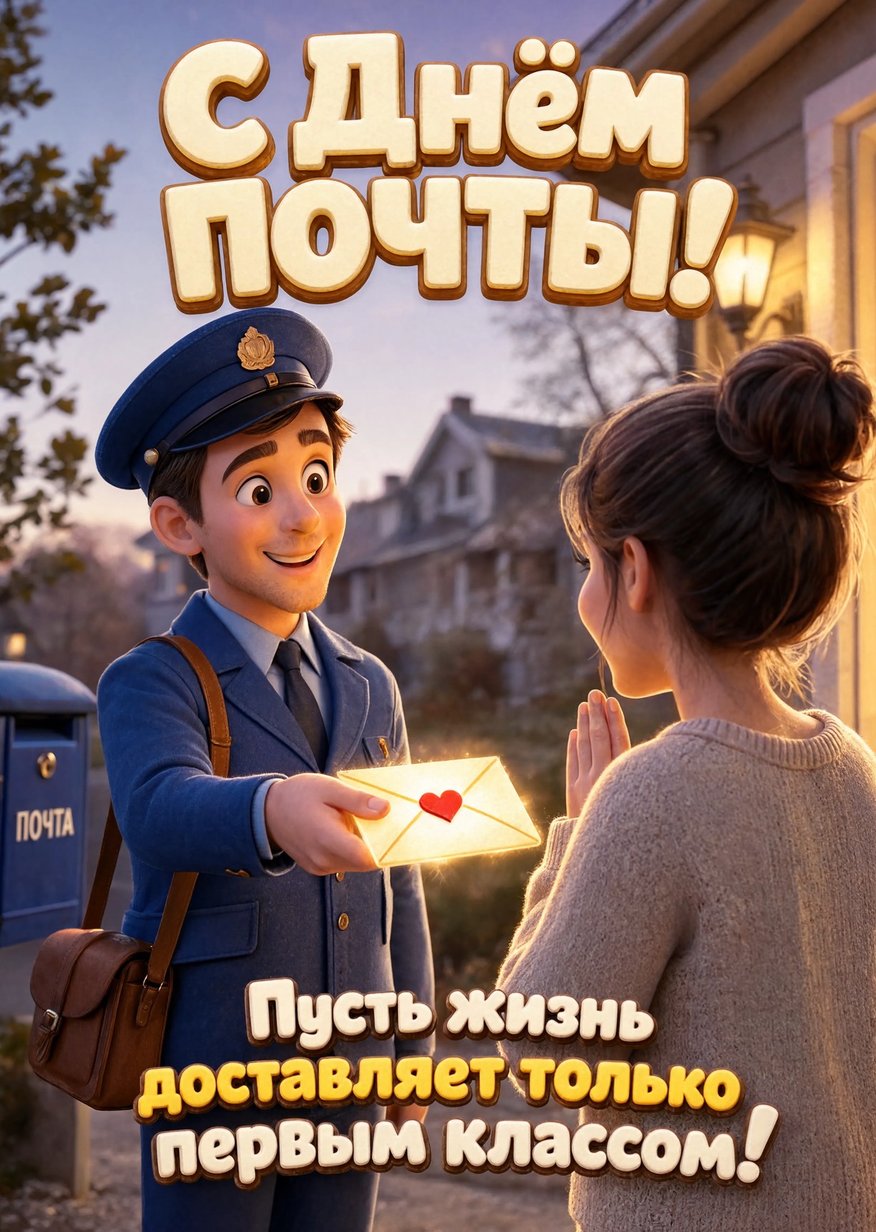 открытка с Днем Почты-13