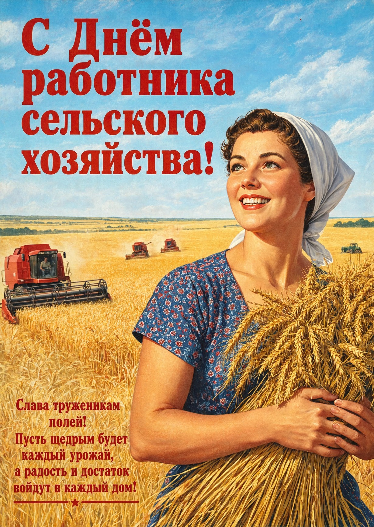открытка с Днем Работника Сельского Хозяйства-23