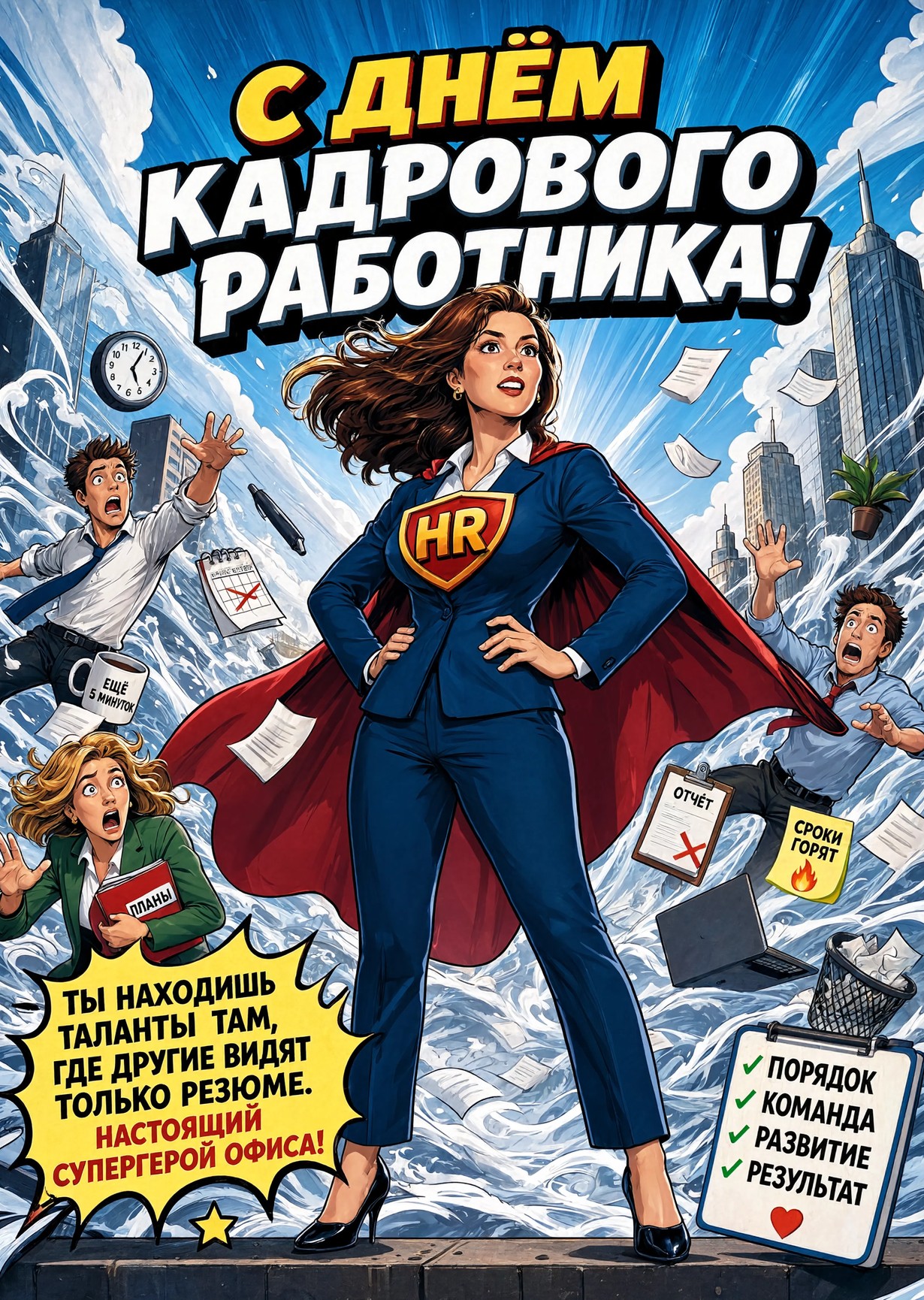 открытка с Днем Кадрового Работника-2