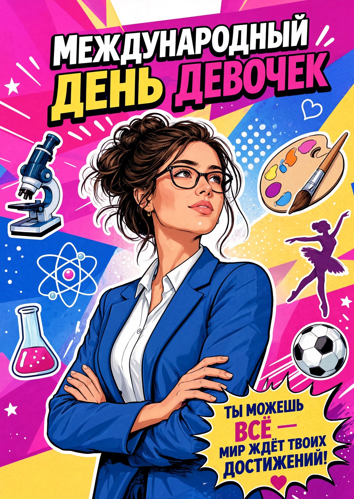 открытка с Днем Девочек-28