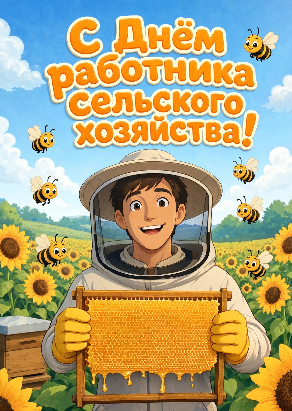 открытка с Днем Работника Сельского Хозяйства-16
