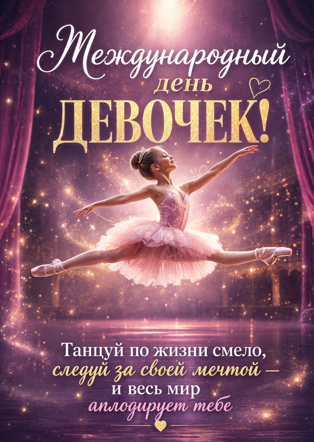 открытка с Днем Девочек-1