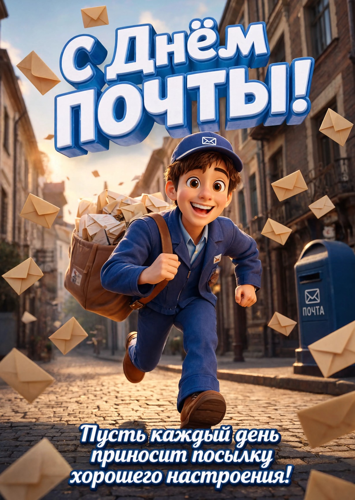 открытка с Днем Почты-14