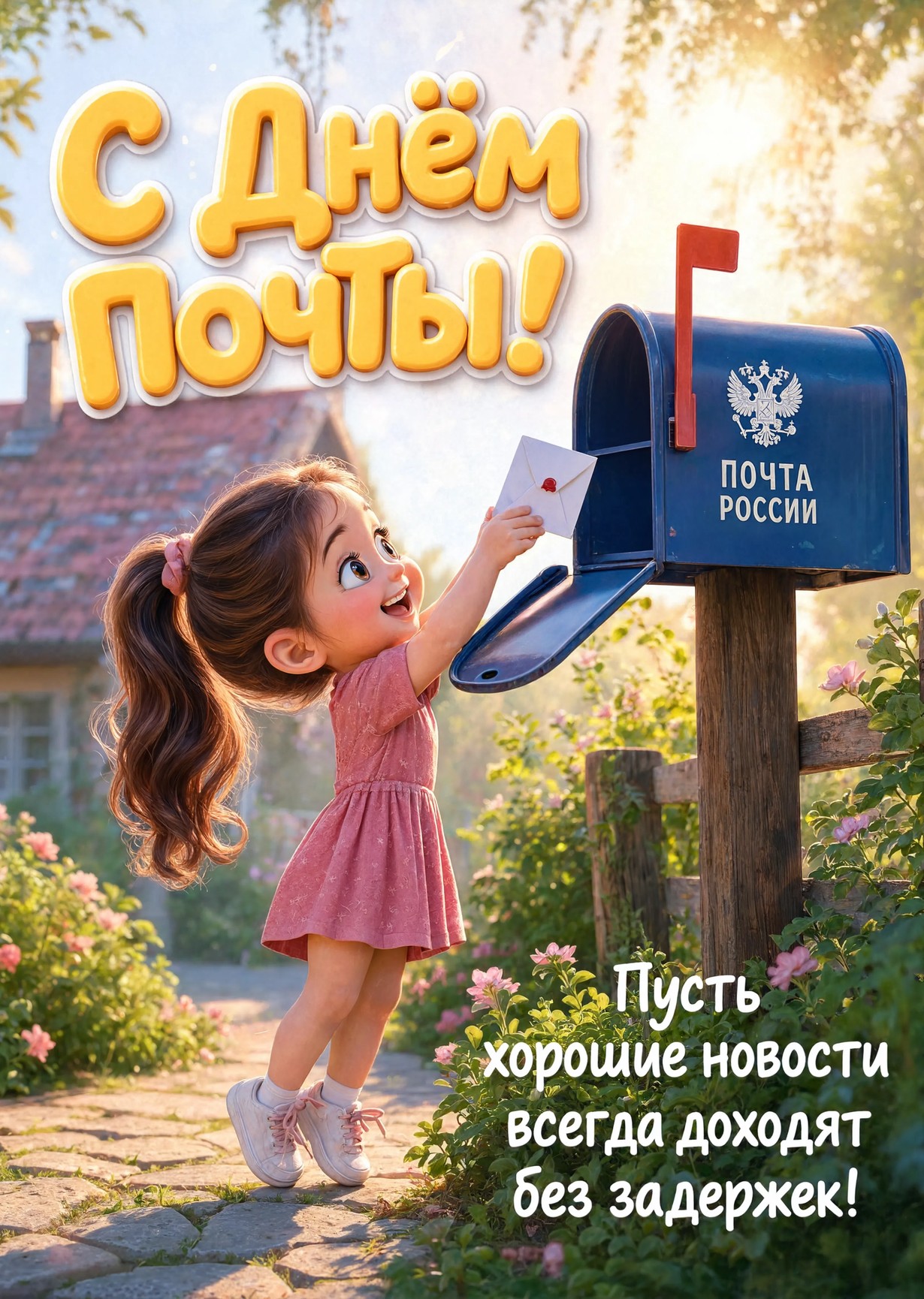 открытка с Днем Почты-11